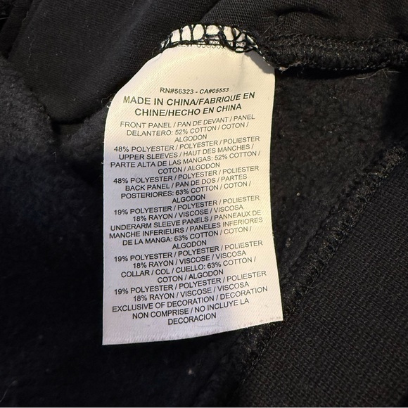 NIKE Oversized Black Quilted Pullover Sweatshirt Mock Funnel Neck Sz Large *Flaw - Picture 14 of 14